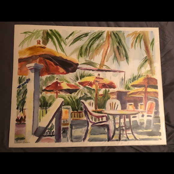 22" X 27.5" Watercolor Painting by Lisa Freidus - Picture 5 of 6